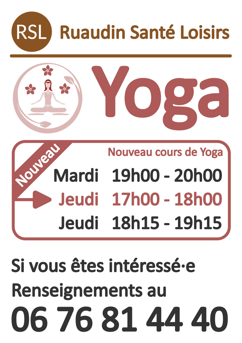 RSL---Yoga - annonce nouveau cours