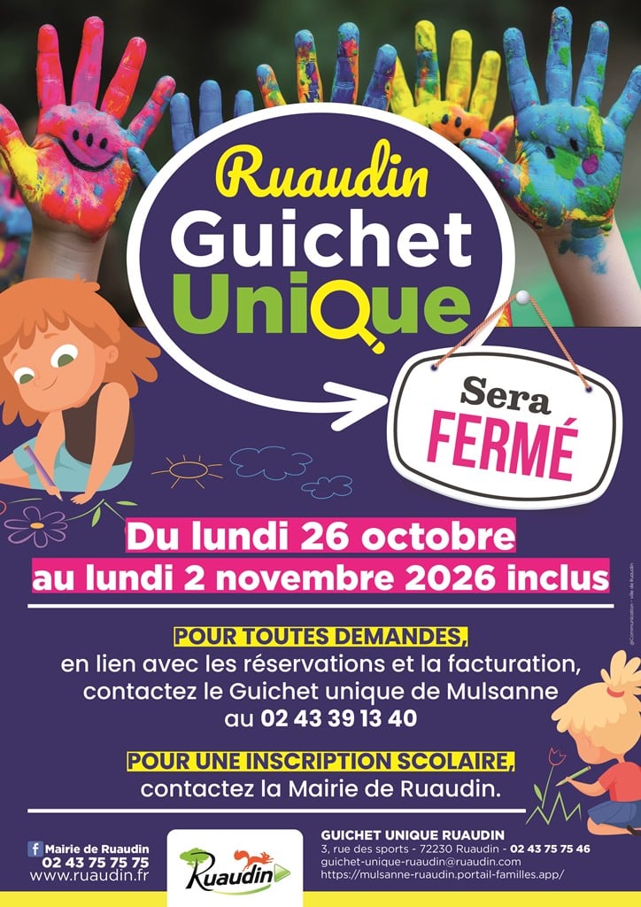 2026-10_Affiche fermeture guichet unique - octobre